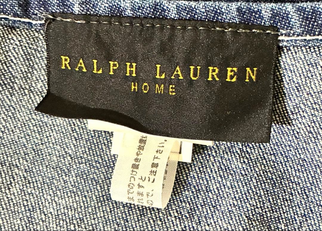 ち*り様 【未使用】ラルフローレンホーム デニム エプロン ポニー刺繍 ヴィンテ