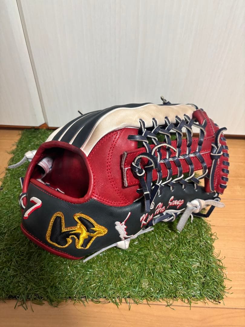 プロ支給品　実使用　WBC韓国代表　キムハソン　ワールドペガサス　内野手　コユニ