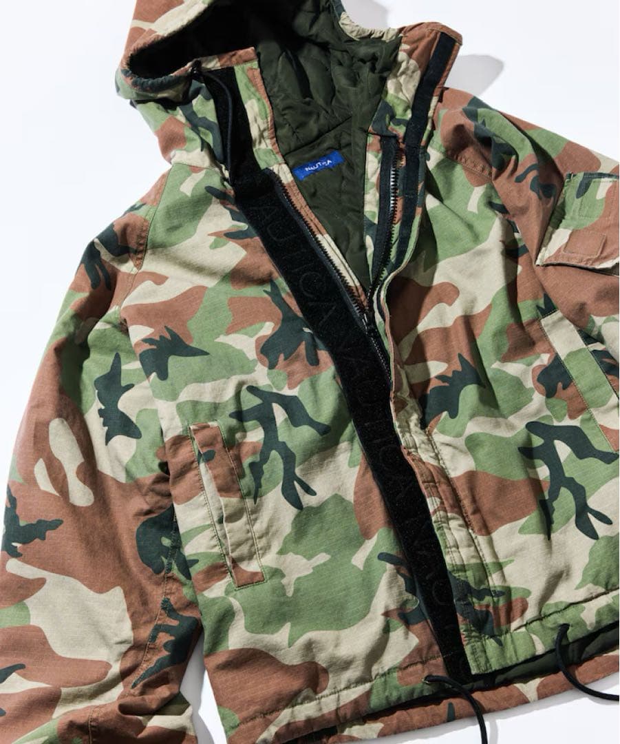 【NAUTICA】ビックシルエットミリタリーショートブルゾン 未使用に近い 美品