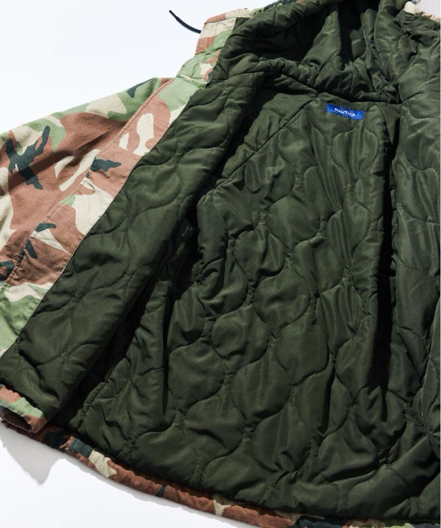 【NAUTICA】ビックシルエットミリタリーショートブルゾン 未使用に近い 美品