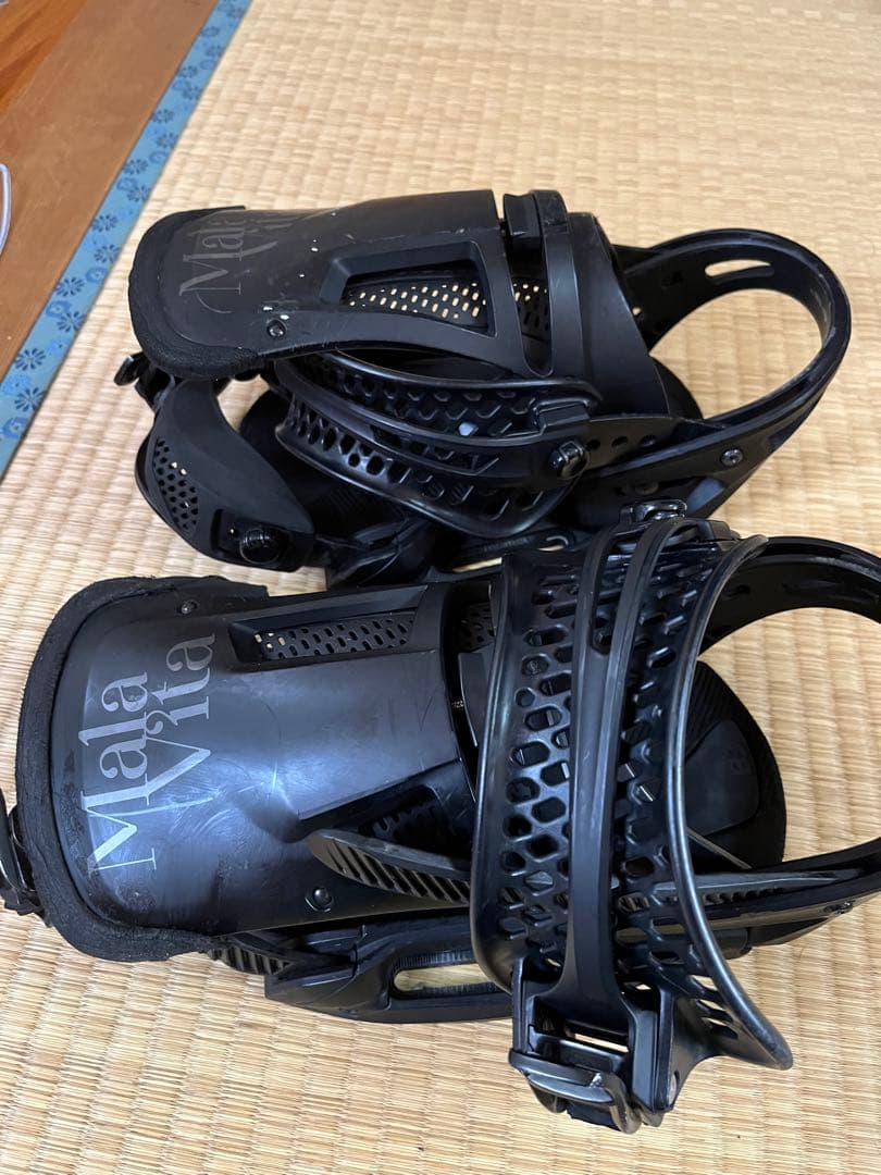 BURTONバートン　フィッシュ156マラビータ黒Mサイズセット