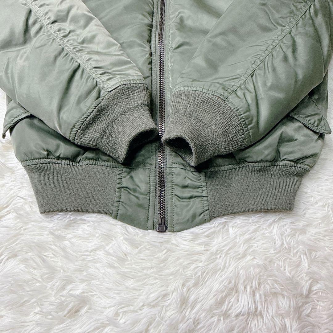 ✨美品✨ アビレックス MA-1 カーキ Mサイズ　リバーシブル 中綿　y2k