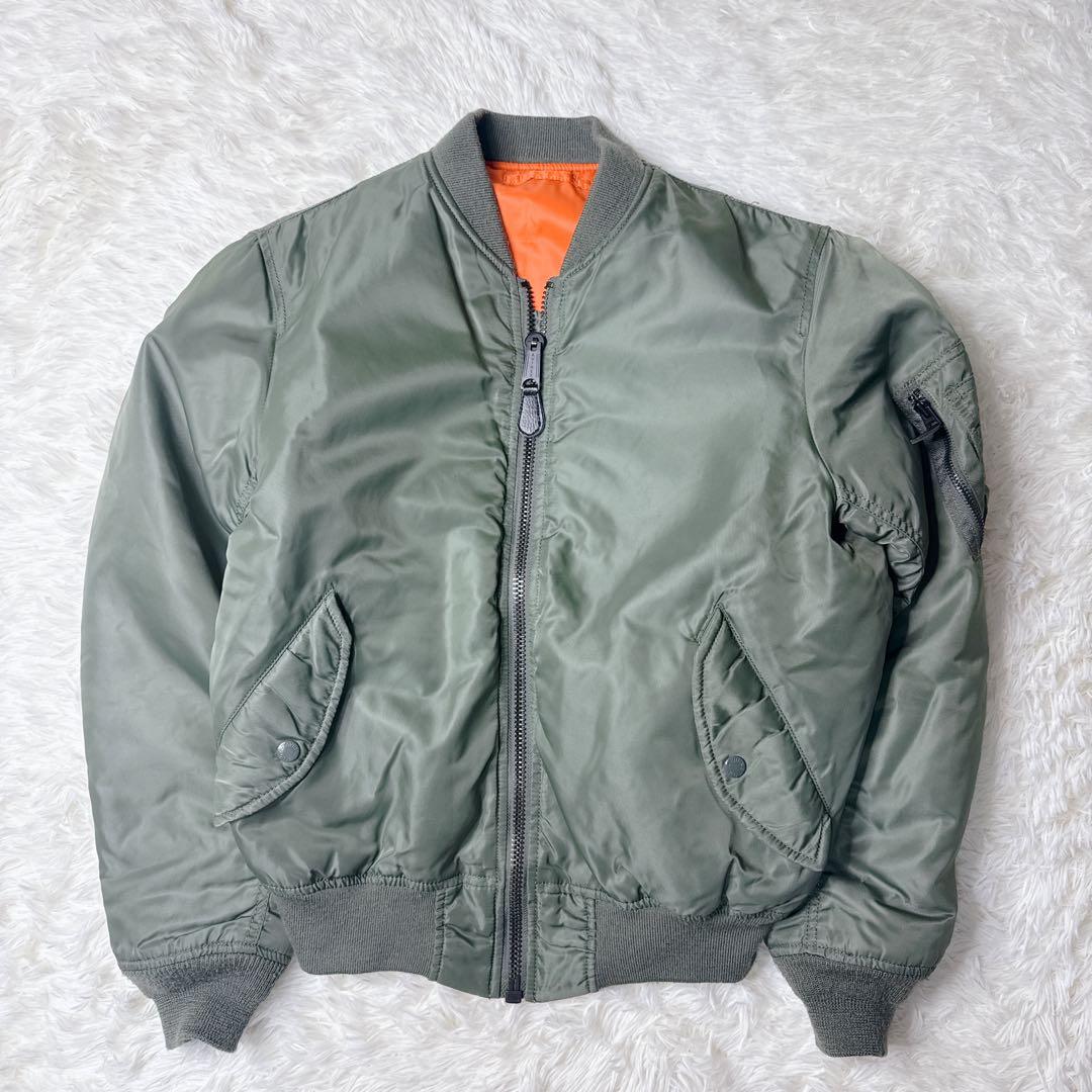 ✨美品✨ アビレックス MA-1 カーキ Mサイズ　リバーシブル 中綿　y2k