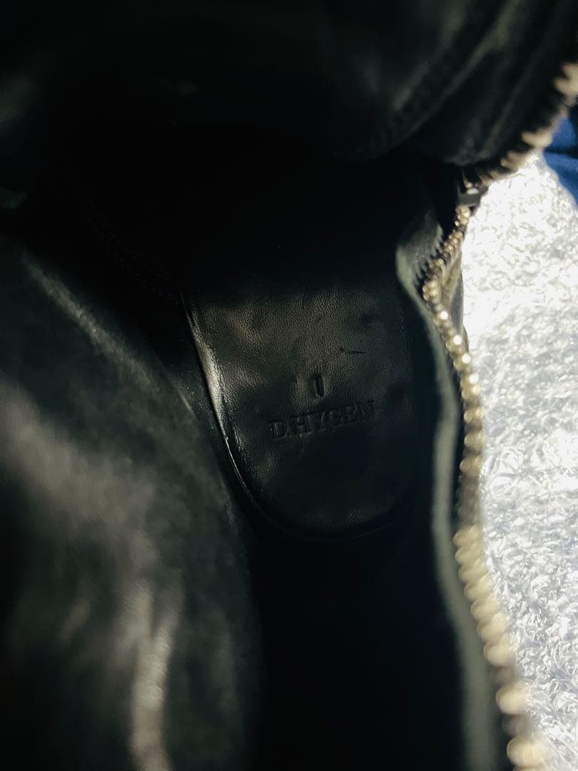 D.hygen 馬革 黒レザー厚底ミリタリーブーツ 日本限定版 limited