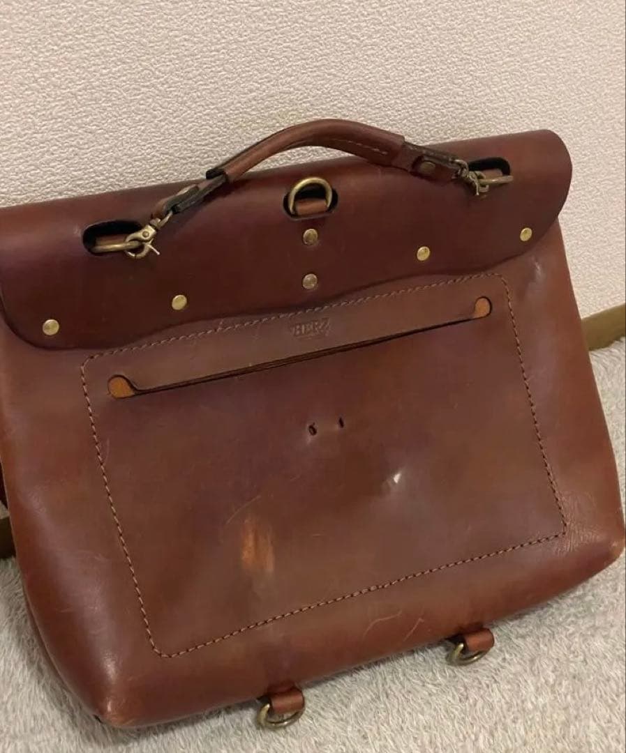 HERZ ナレッジバッグ （チョコ/ブラウン） 2way レザー 鞄 ヘルツ