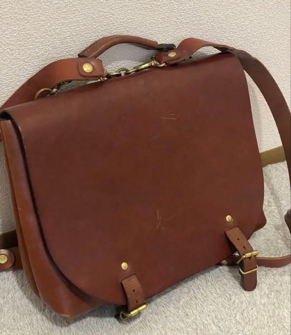 HERZ ナレッジバッグ （チョコ/ブラウン） 2way レザー 鞄 ヘルツ