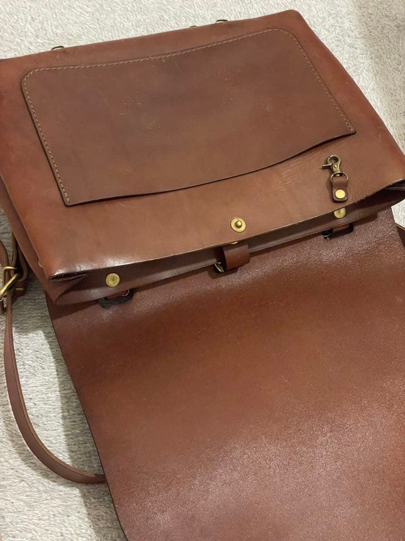 HERZ ナレッジバッグ （チョコ/ブラウン） 2way レザー 鞄 ヘルツ