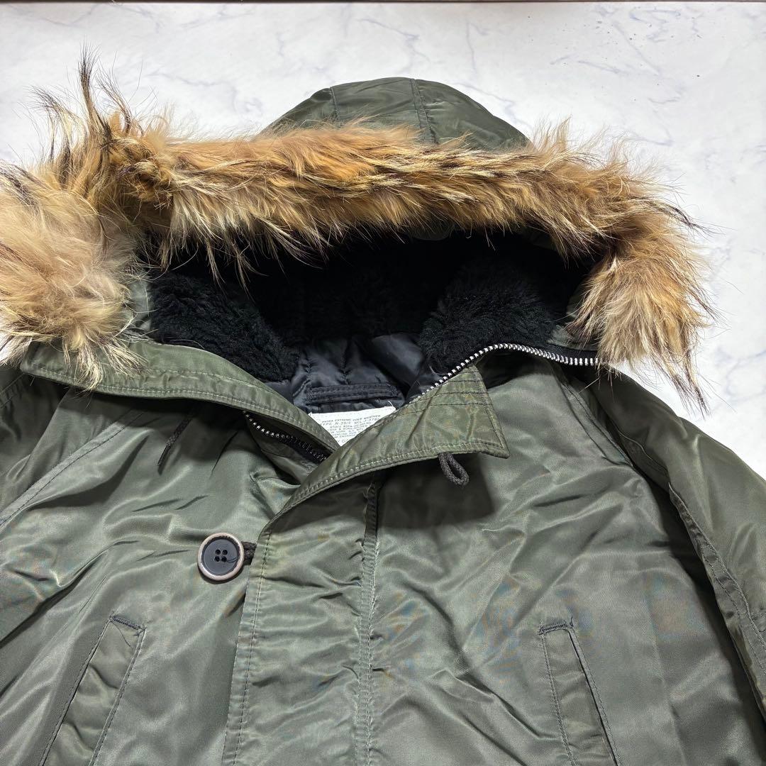 USA製✨ スピワック N-3B フライトジャケット 42 カーキ ファー