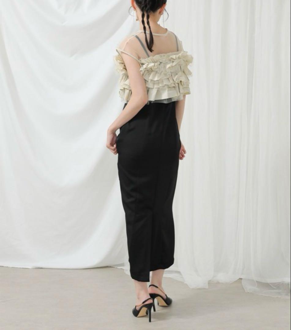 ＊美品＊kana フリルベスト シアートップス キャミワンピ ドレス 3点セット