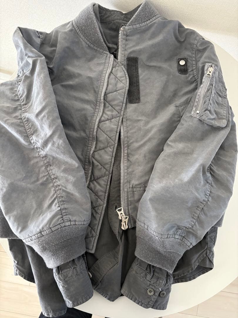 グレー MA-1スタイルジャケット サイズ2