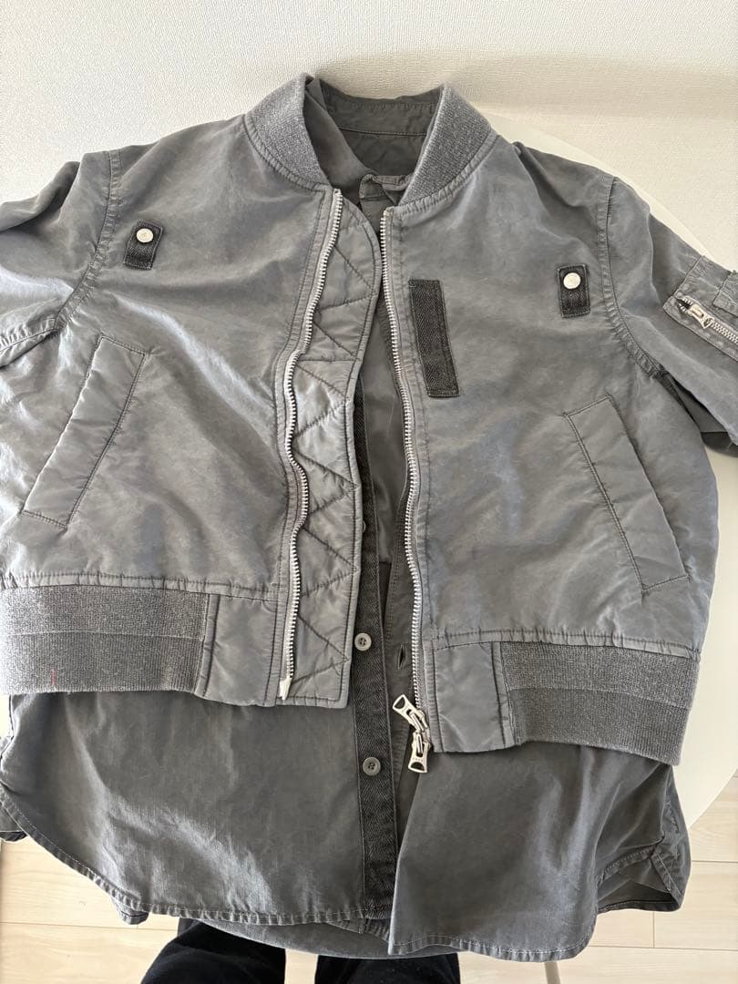 グレー MA-1スタイルジャケット サイズ2