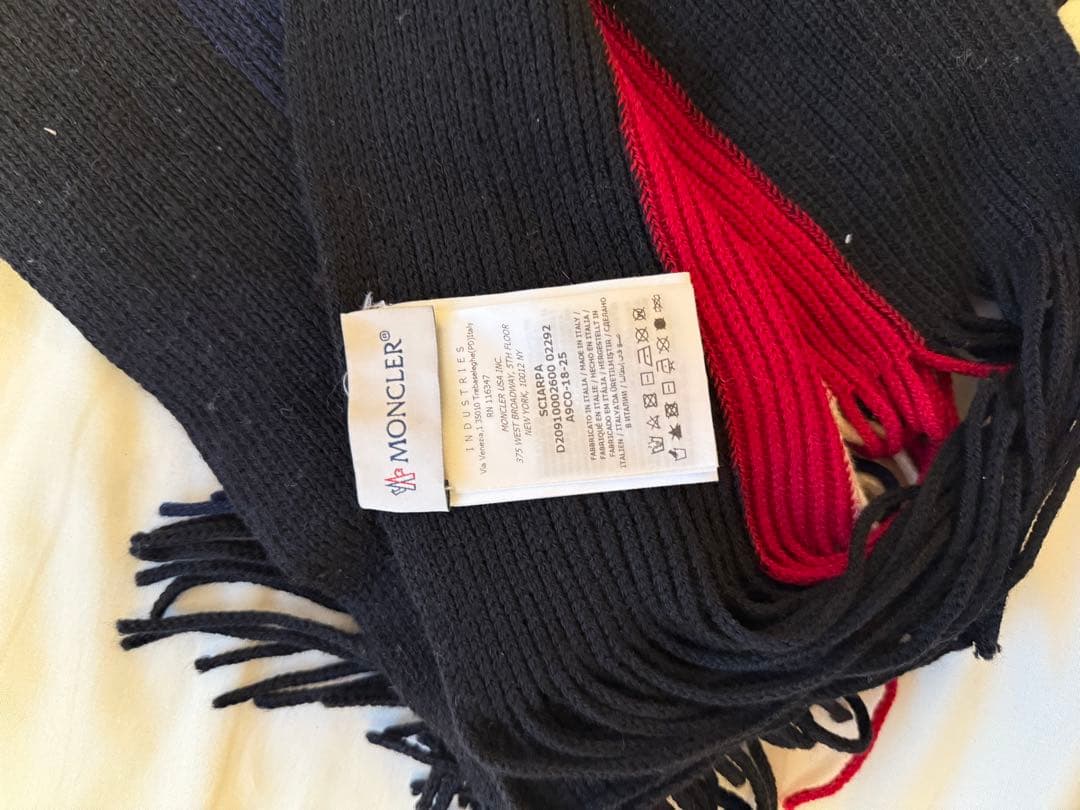 モンクレール マフラー トリコロール MONCLER 美品 値下げ可