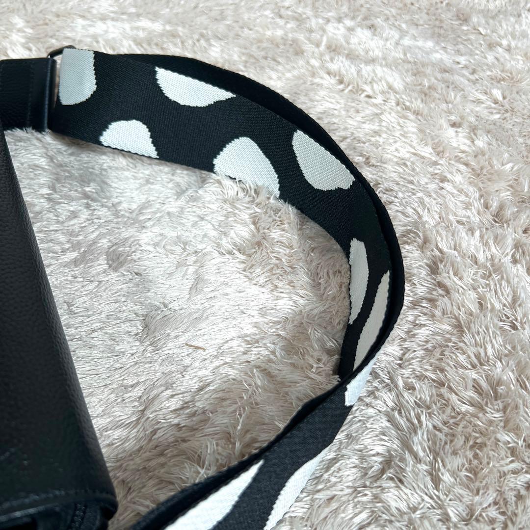 極美品✨ イアパピヨネ　ワイドテープ　ショルダーバッグ　ダルメシアン柄