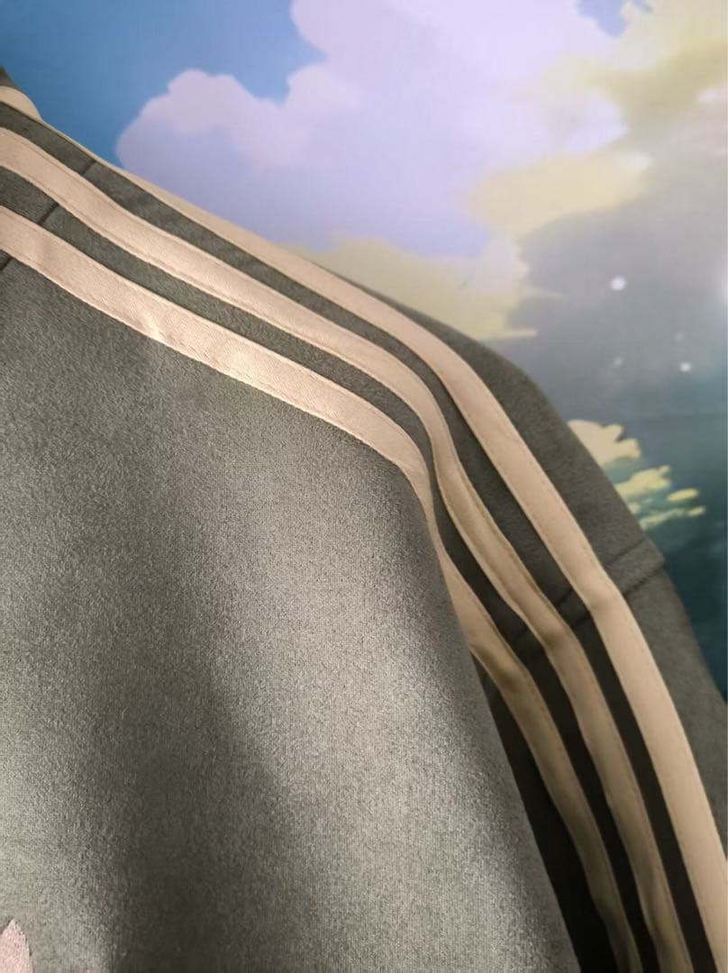 中国限定 アディダス 蛇年トラック スエード ジャケット オリーブグリーン L