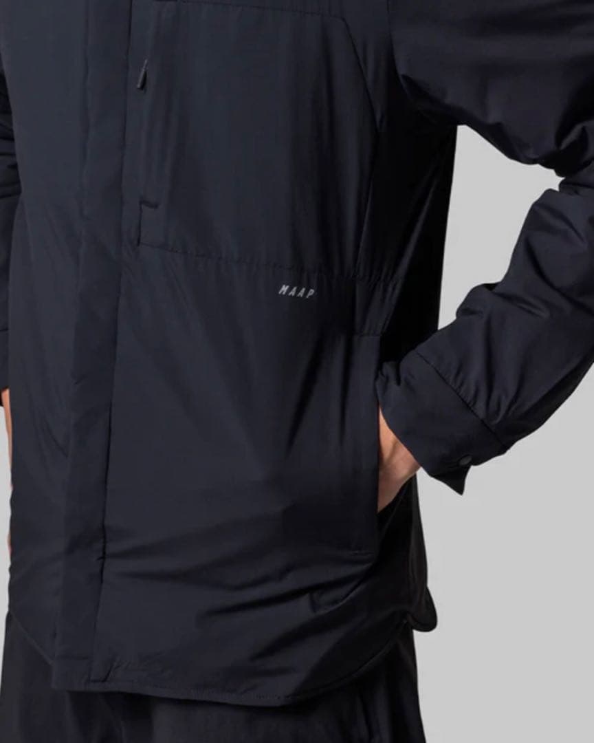  Padded Overshirt ブラック　XS