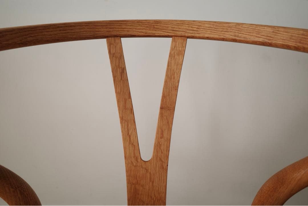 極美品・希少【ヴィンテージ 70年代 yチェア】オーク ペーパーコード新品