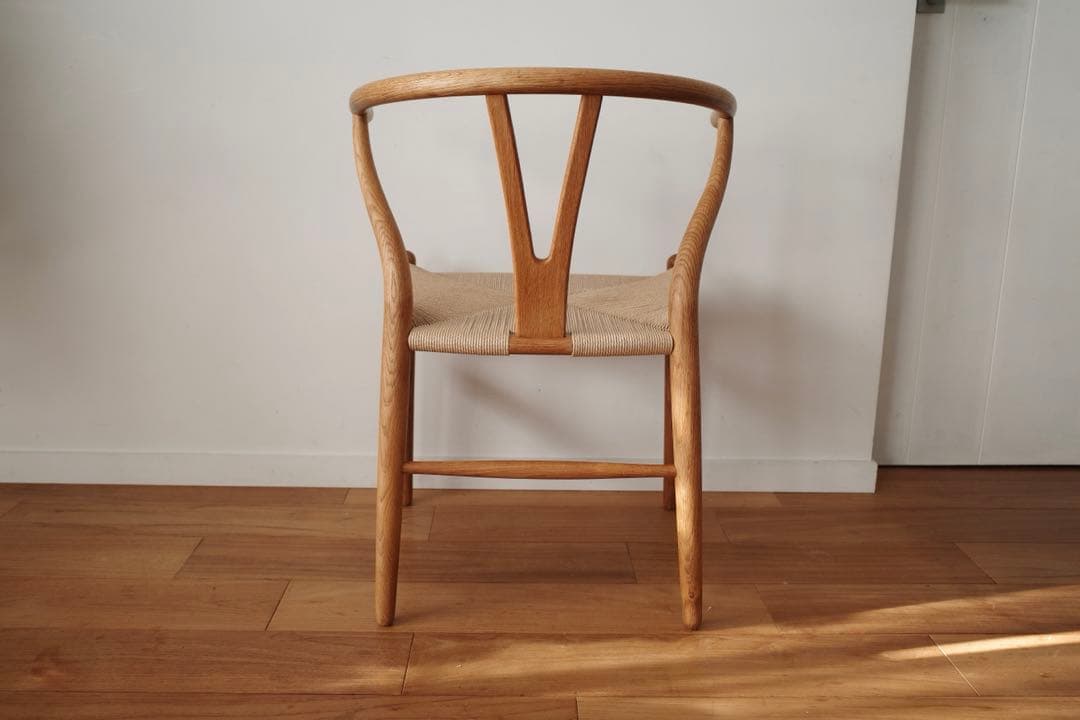 極美品・希少【ヴィンテージ 70年代 yチェア】オーク ペーパーコード新品