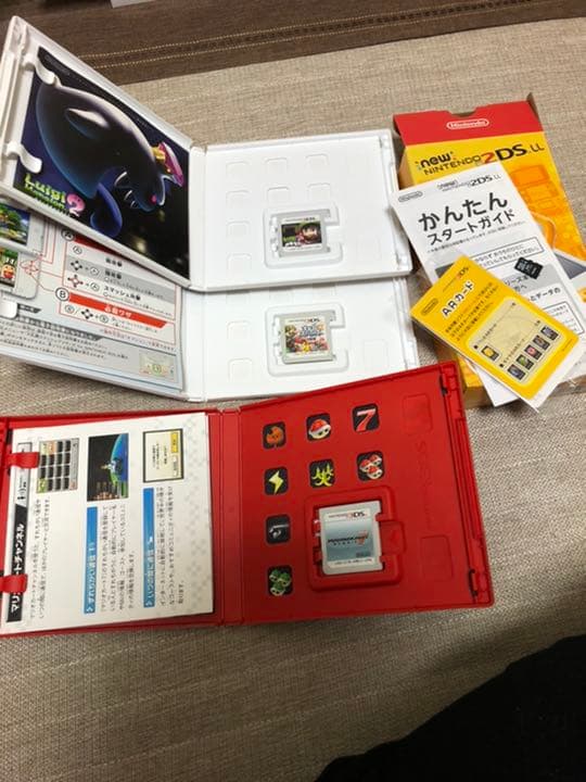 Newニンテンドー2DS LL ホワイト×オレンジ ソフト3本セット