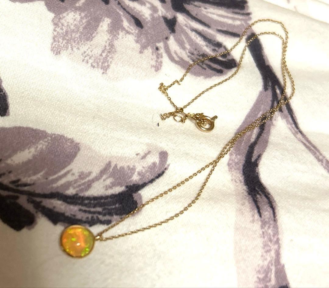 限定値下げ　オパール　ネックレス　k10