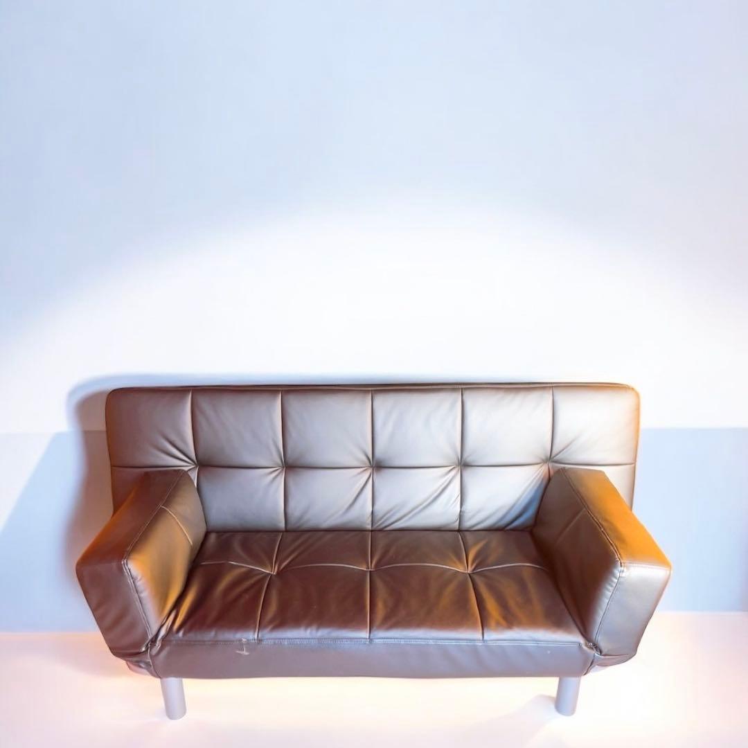 ニトリ　ソファベッド　Nシールドシリーズ マークスAM レザー調