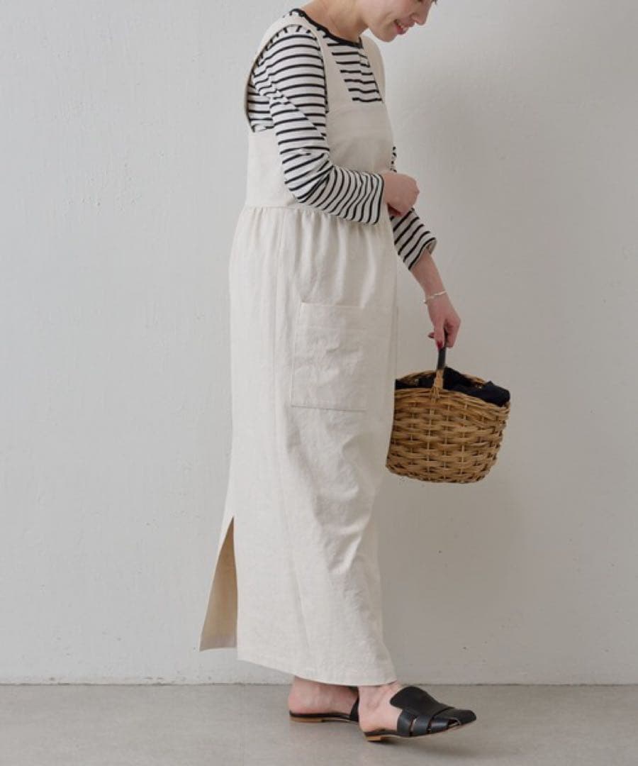 a^-^y ウエストギャザージャンパースカート 定価2.5万円