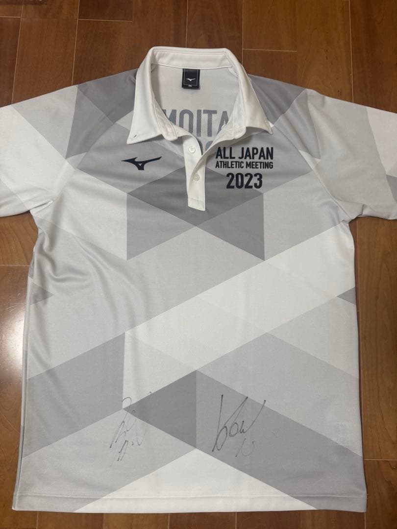 Mizuno 2023 国体記念ポロシャツ サイン入り ソフトテニス