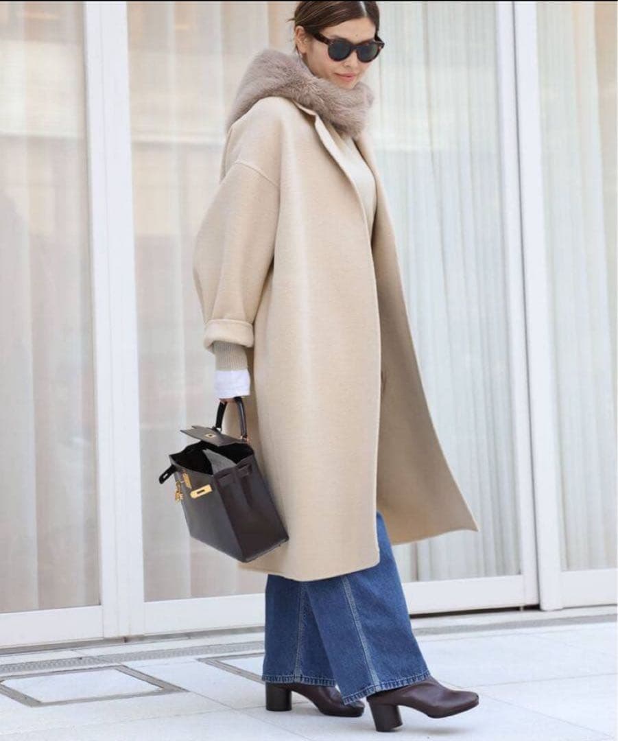 Deuxieme Classe⭐︎ウールアンゴラリバーコート　2024aw