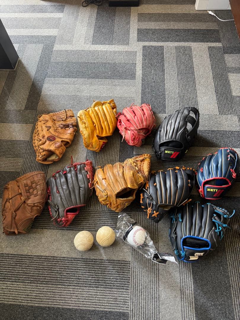 野球用グローブセット10個