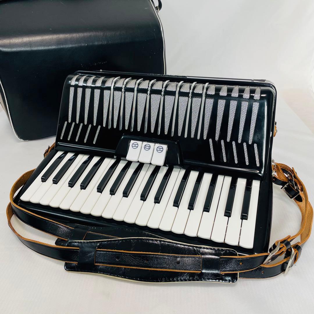 【動作良好・ケース付属】YAMAHA ヤマハ 34鍵 アコーディオン YA-48