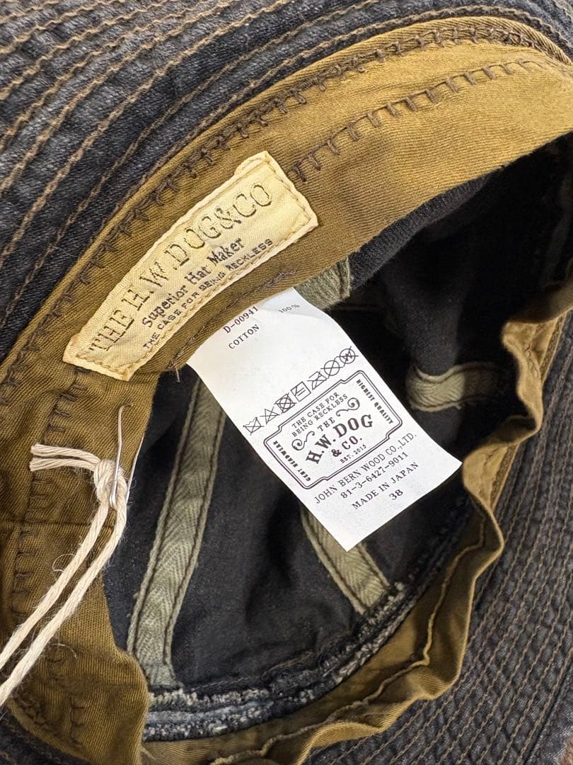 帽子 THE H.W.DOG&CO. VINTAGEDENIM FATIGUE HAT