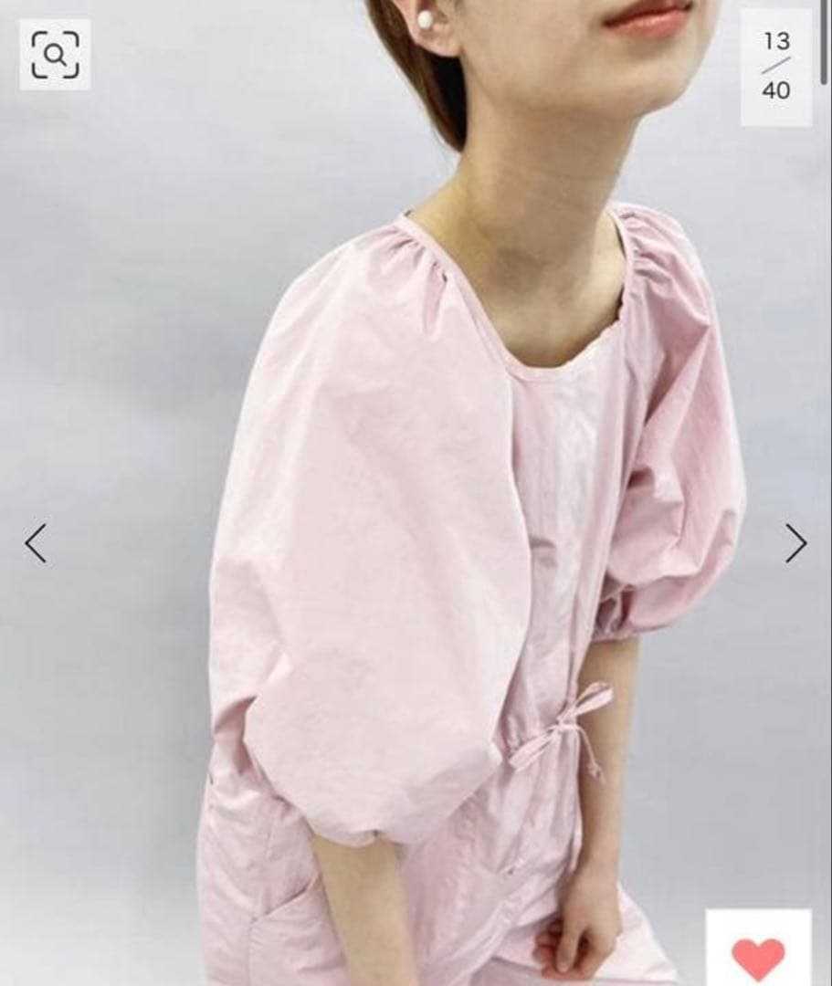 editforlulu ピンク タフタ オールインワン