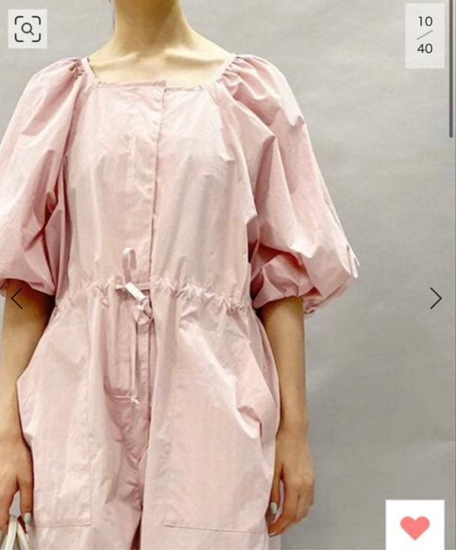 editforlulu ピンク タフタ オールインワン