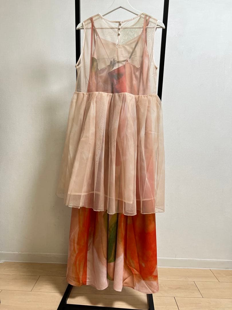 AMERI 3WAY MARGOT GEL ART DRESS ピンクサイズ2