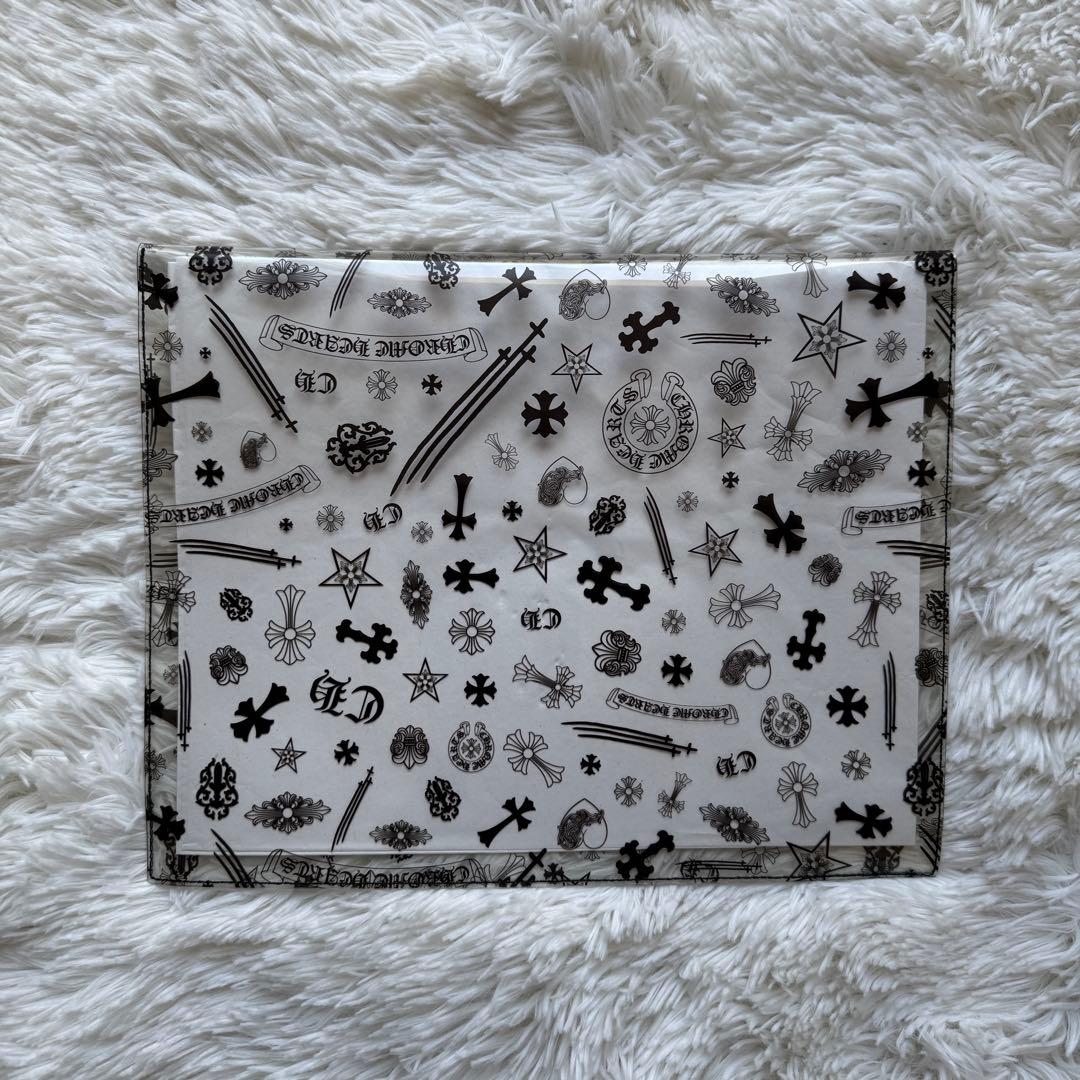 Chrome Hearts クロムハーツ シルバーボタン クリアポーチ ブラック