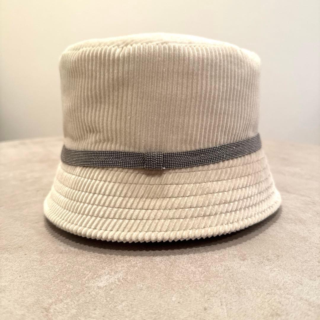 ブルネロクチネリ ハット 帽子 brunello cucinelli クリーム