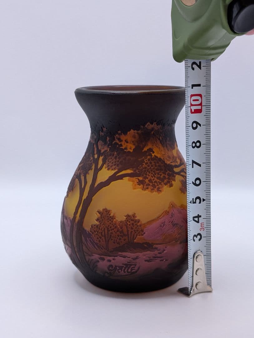 エミールガレ 山水風景 花瓶 花器