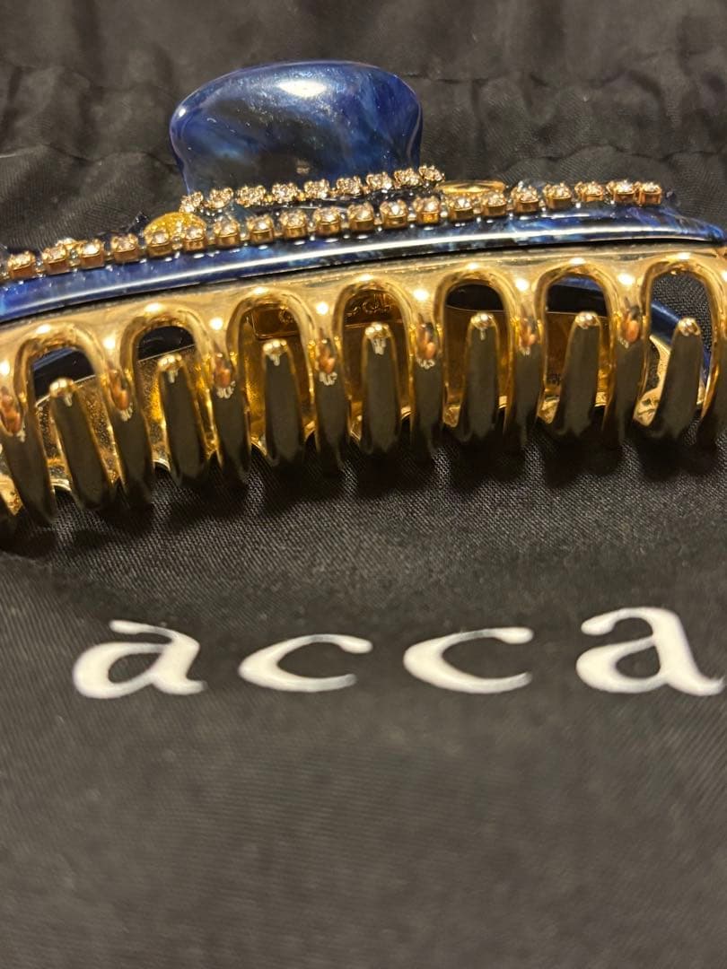 acca ヘアクリップ 青色 新品・未使用