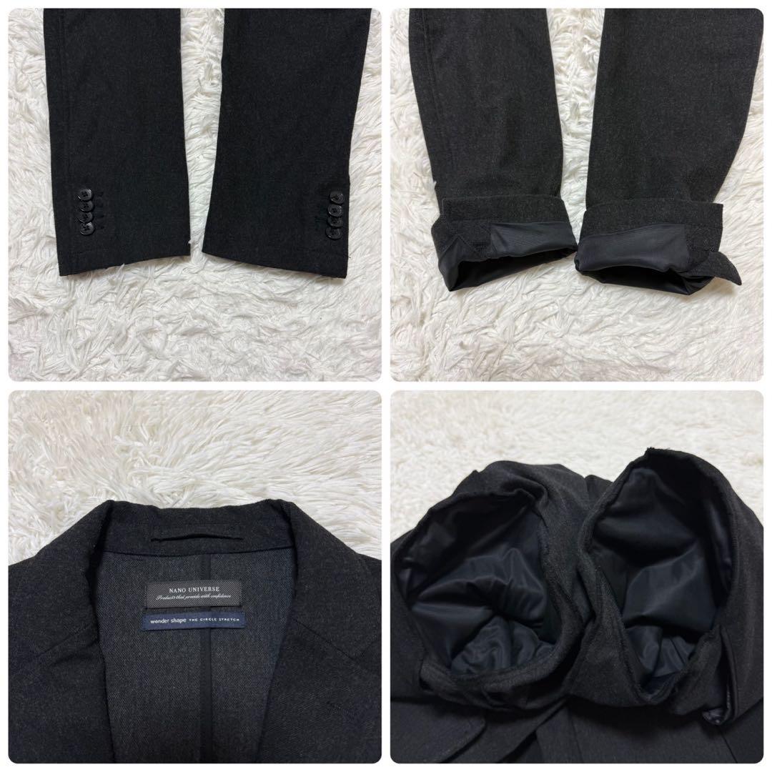 ✨極美品/ XL✨ナノユニバース トラベルスーツ ストレッチ ダークグレー