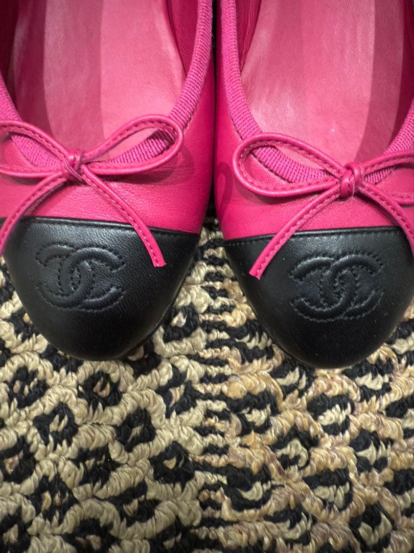 CHANEL ピンク バレエシューズ
