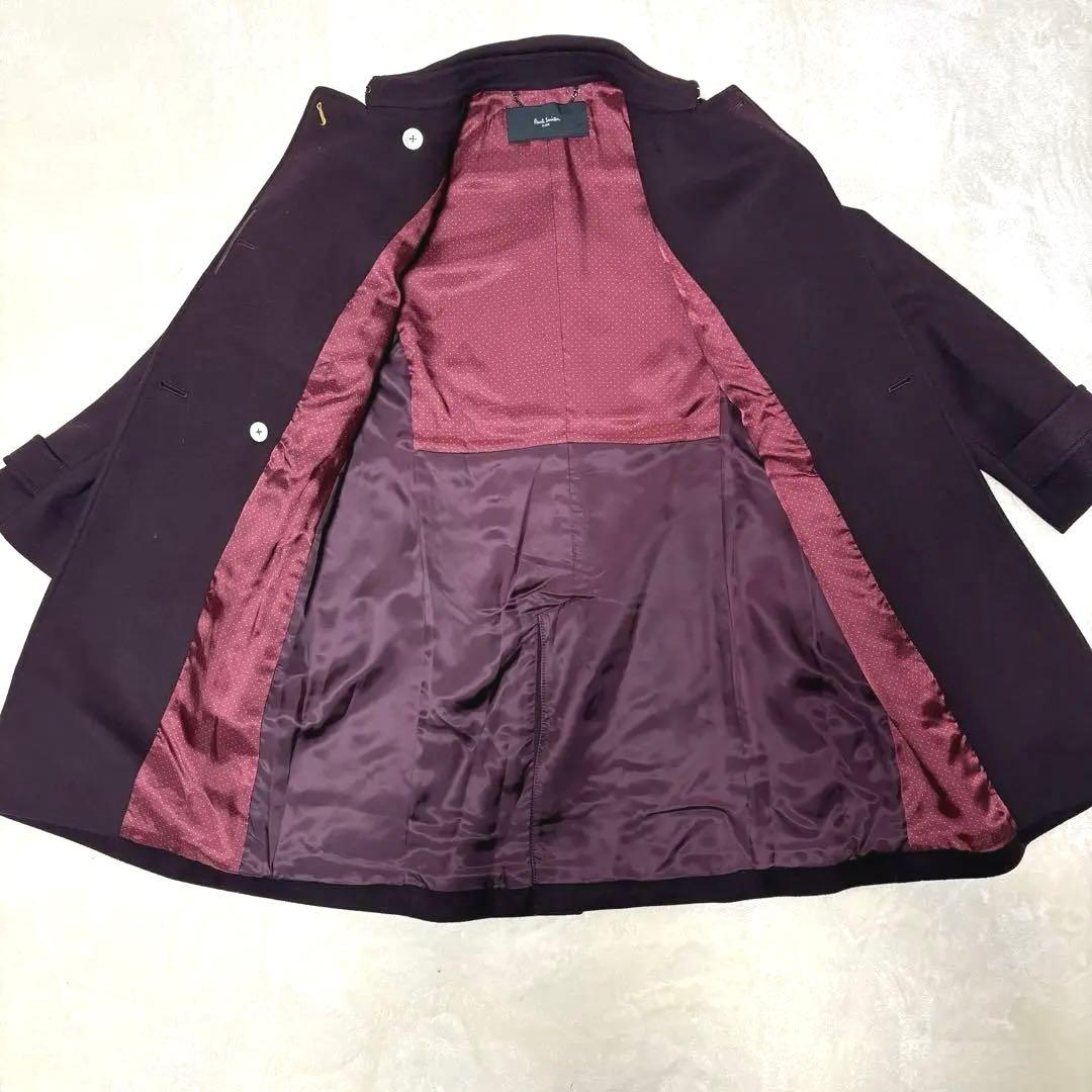 PaulSmith black ウールコート 23年モデル カシミヤ混 40