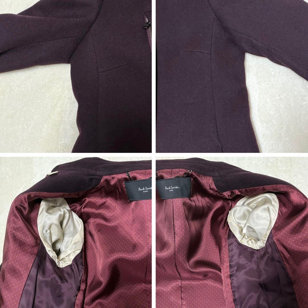 PaulSmith black ウールコート 23年モデル カシミヤ混 40
