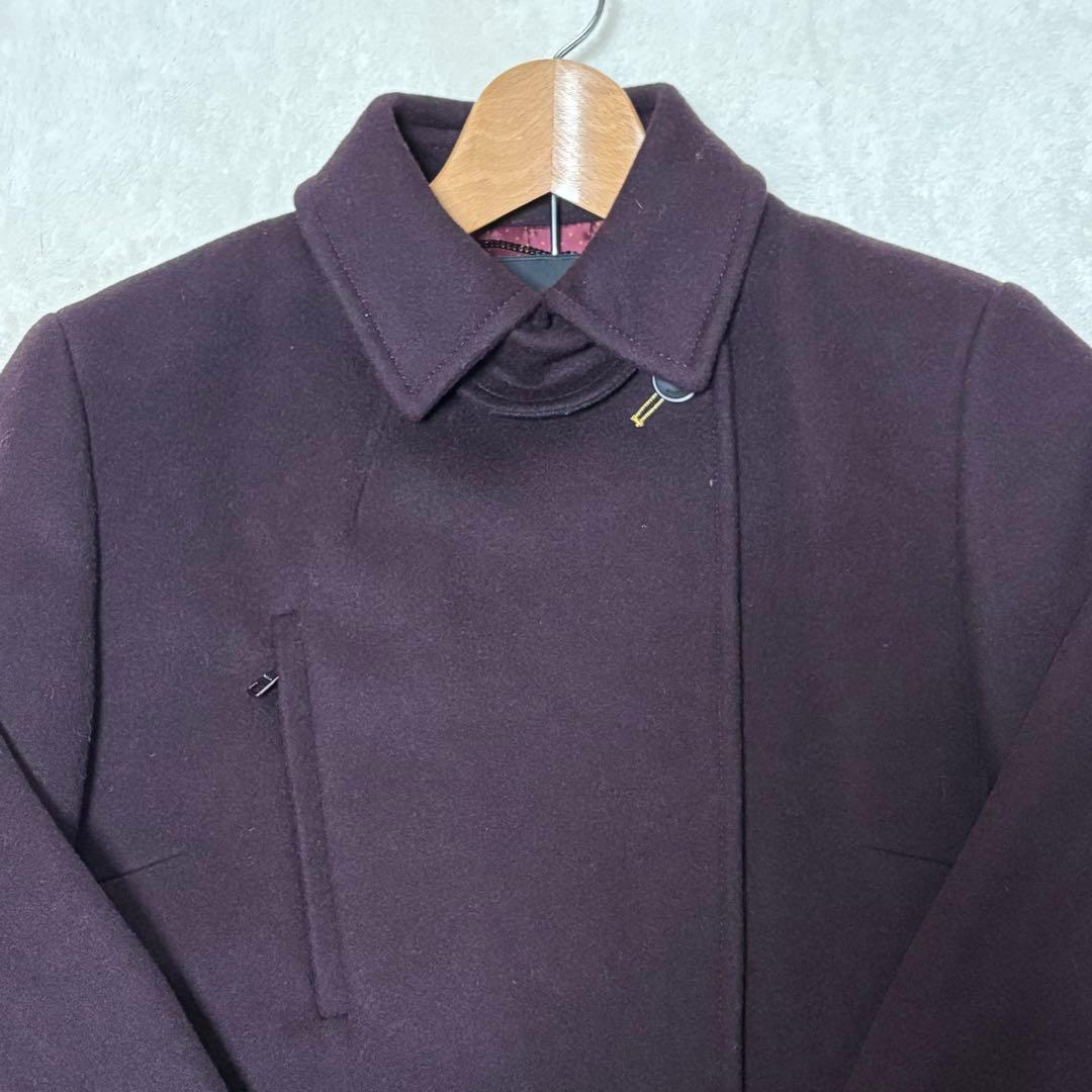 PaulSmith black ウールコート 23年モデル カシミヤ混 40
