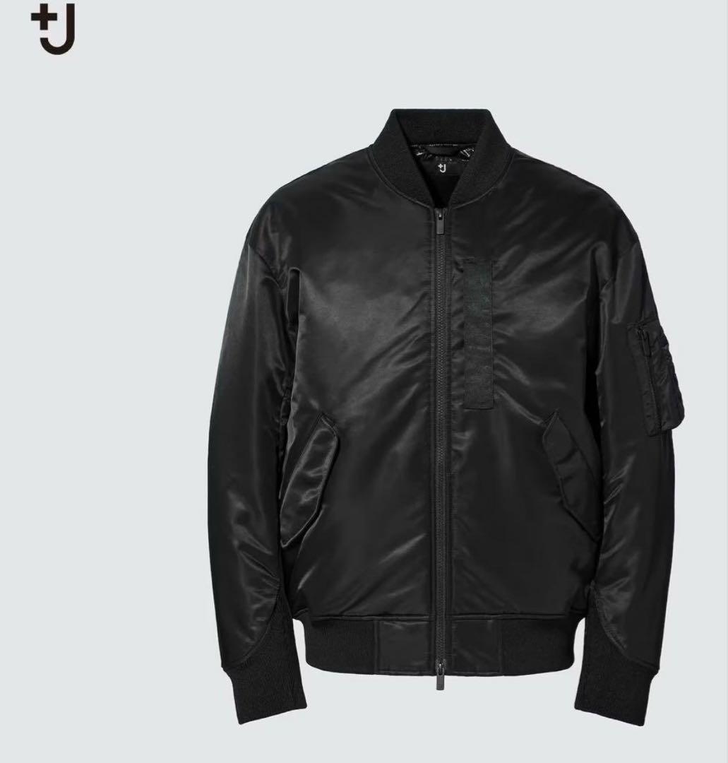 【美品】ユニクロ ジルサンダー ハイブリッドダウンオーバーサイズMA-1ブルゾン