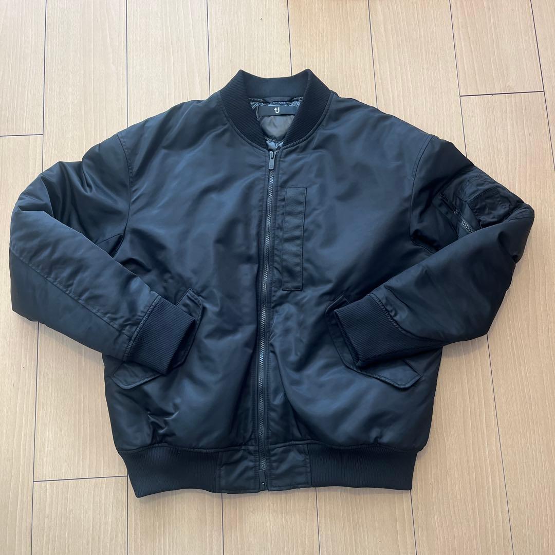 【美品】ユニクロ ジルサンダー ハイブリッドダウンオーバーサイズMA-1ブルゾン