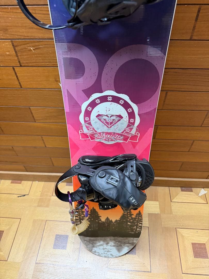 ROXY　ロキシー　バインディング付　スノーボードセット