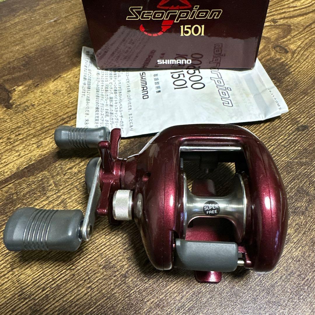 美品　シマノ スコーピオン1501 希少　左巻き　動作良好