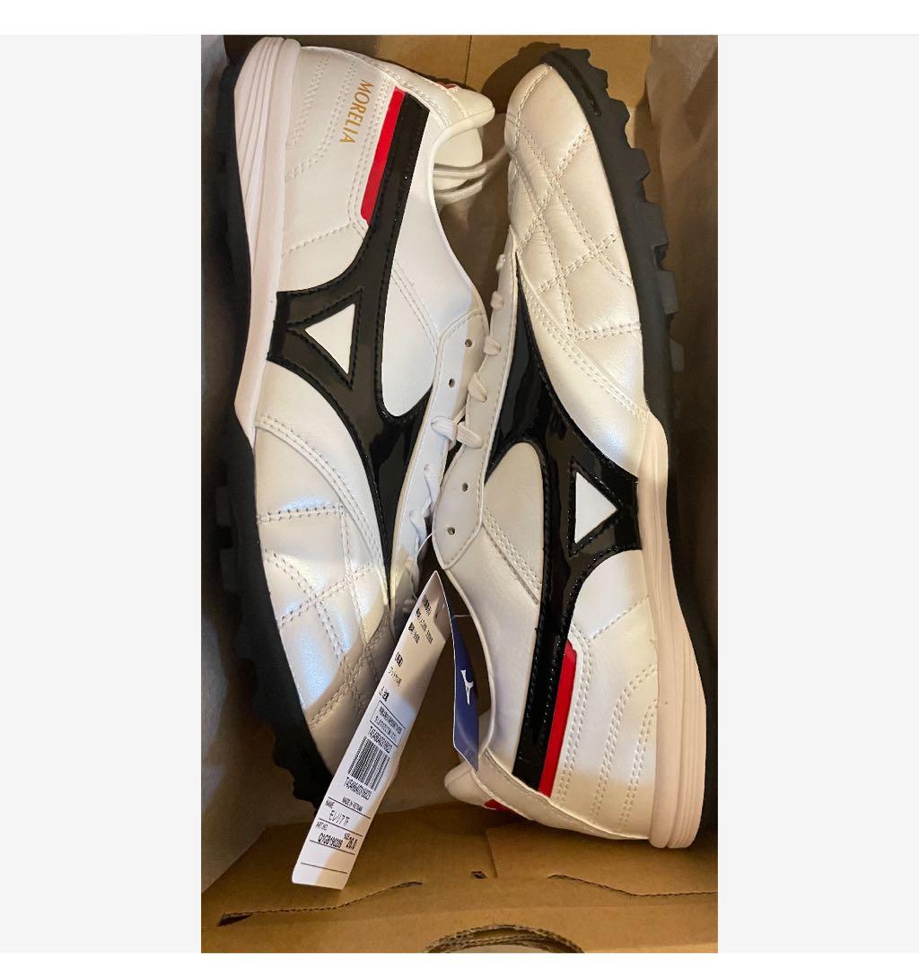 25cm新品未使用モレリアホワイトトレーニングシューズ廃盤モデルカンガルーレザー