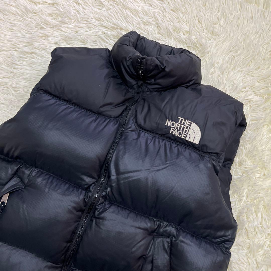 【良品】ザ ノースフェイス♪ヌプシ ダウンベスト 700フィル M