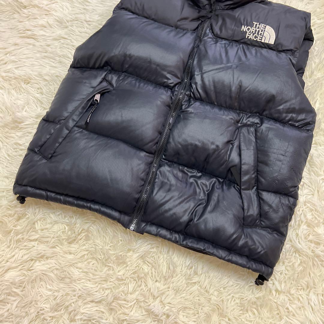 【良品】ザ ノースフェイス♪ヌプシ ダウンベスト 700フィル M