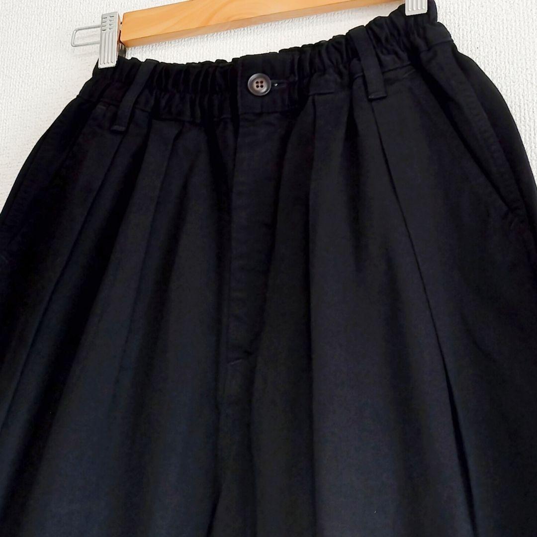 美品 HARVESTY コットン チノクロス サーカス ショートパンツ 黒